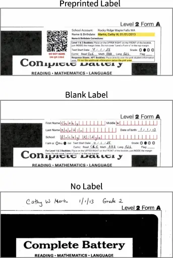 Level 1 & 2 Booklet Scoring